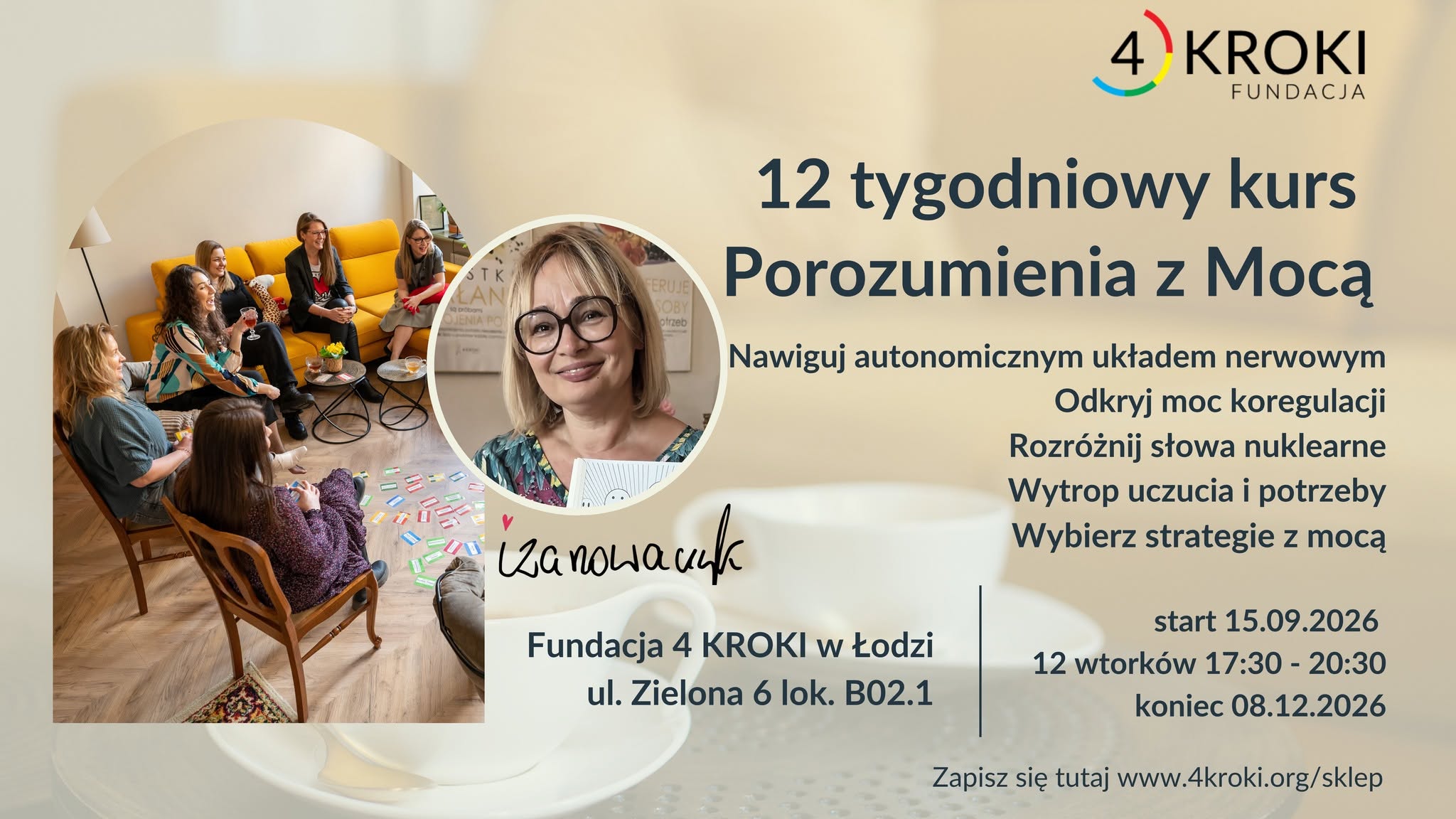 12 tygodniowy kurs Porozumienia z Mocą dla grupy początkującej- Jesień 2026